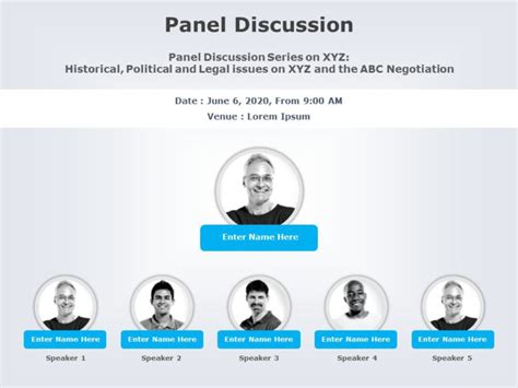 Panel Discussion 03 PowerPoint Template | SlideUpLift