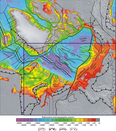 The main geomorphologic structures of the Arctic Ocean... | Download Scientific Diagram