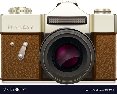 Old fashioned vintage camera Royalty Free Vector Image