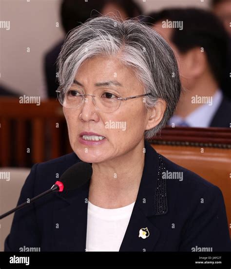 Seoul, South Korea. 7th June, 2017. South Korean Foreign Minister nominee Kang Kyung-wha speaks ...