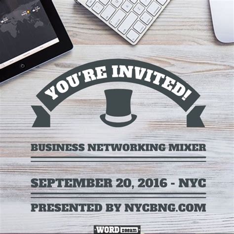 Business & Entrepreneur Networking Mixer in NYC. Invitation for Small ...