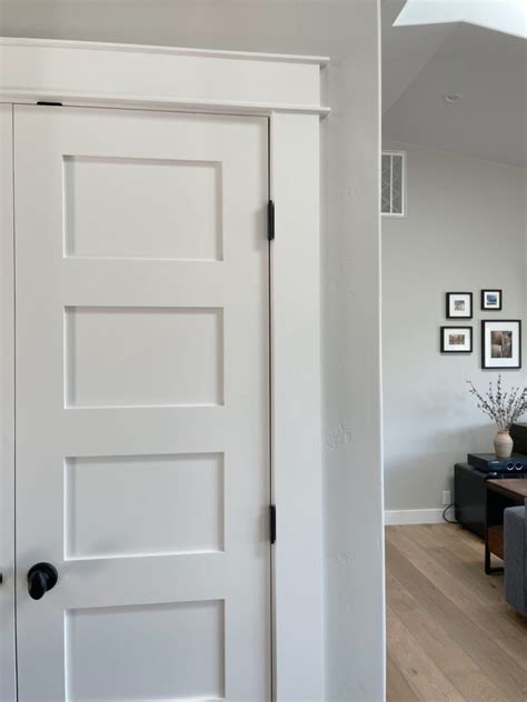 Bold and Beautiful: Dark Grey Interior Doors with White Trim - See How They Transform Your Space!