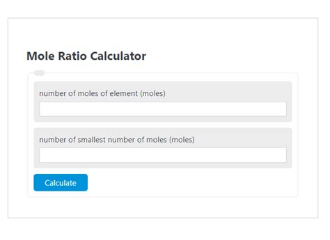 Mole Ratio Calculator - Calculator Academy