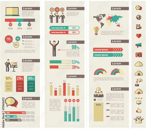 Social Media Infographic Template. Stock Vector | Adobe Stock