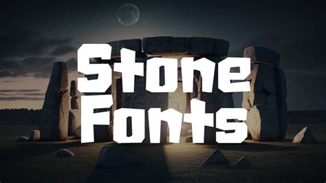 22 Realistic Stone Fonts To Give Your Designs a Rough, Edgy Look | HipFonts