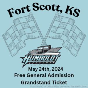 HUMBOLDT SPEEDWAY ADVERTISEMENT | Fort Scott, Kansas Tourism