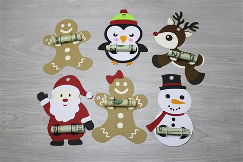 Cricut Christmas Money Holders - Free SVG Files