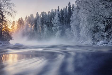 Cold winter morning, Kapeenkoski Finland. [OC] [4833x3222] : r/EarthPorn