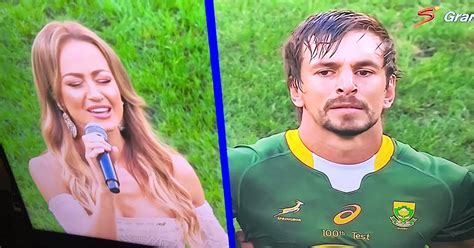 WATCH Eben Etzebeth's Future Wife Sings SA's National Anthem for His ...