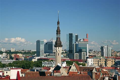 Skyline Of Tallinn by Guy Vanderelst