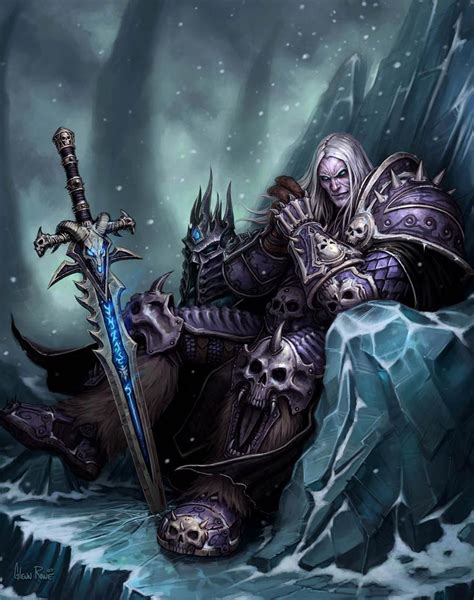 Arthas Menethil on Throne - Characters & Art - World of Warcraft: Wrath ...