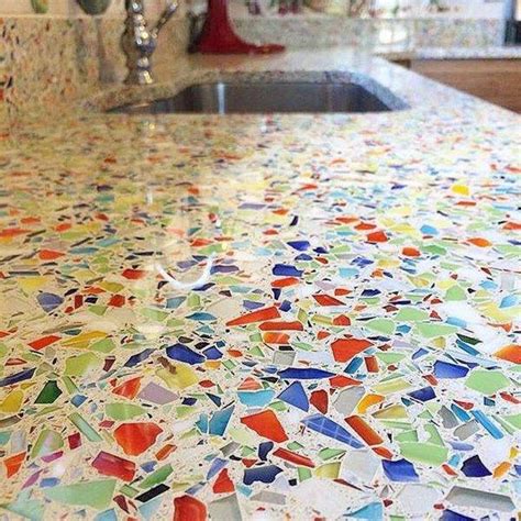 Advantages and disadvantages of recycled glass countertops