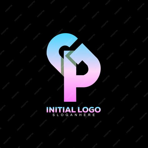 Premium Vector | Initial p and g logo design gradient color