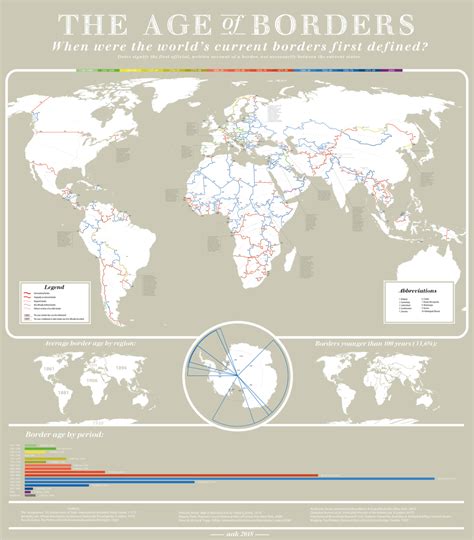 This Massive Map Shows All of the World's Borders by Age