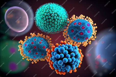 Premium Photo | Polymeric nanoparticles for drug encapsulation illustration