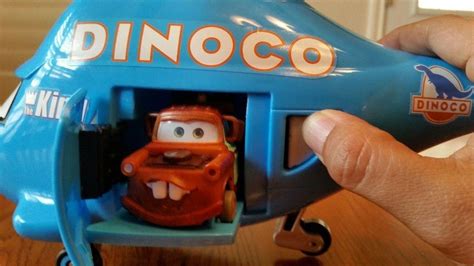 Disney Cars 14" DINOCO HELICOPTER Large TALKING Sounds The KING Tow Mater Toy | #1828582448