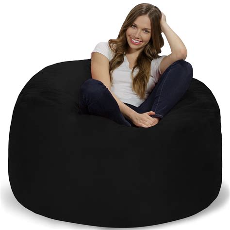 Memory Foam Bean Bag Chair - 4 ft - Walmart.com