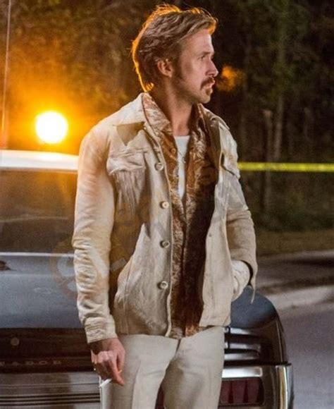 Ryan Gosling The Nice Guys White Jacket | Celebrities leather jacket ...