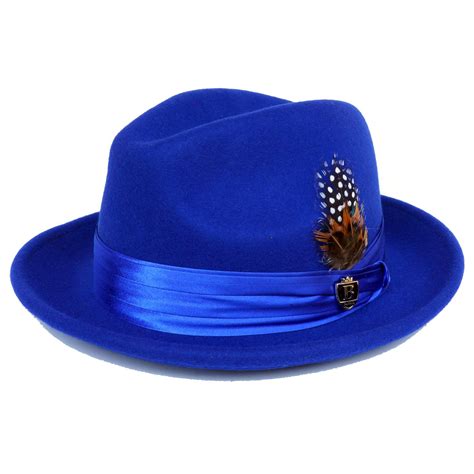 Bruno Capelo Royal Blue Australian Wool Fedora Dress Hat UN-108. - $59. ...