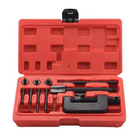 MOTORCYCLE BIKE CHAIN BREAKER SPLITTER UNIVERSAL SET LINK RIVETER RIVETING TOOL-in Bicycle ...