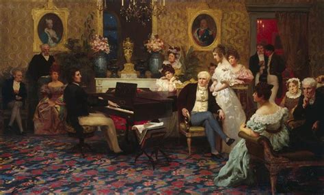 Chopin Playing the Piano in Prince Radziwill's Salon, 1887 - Henryk ...