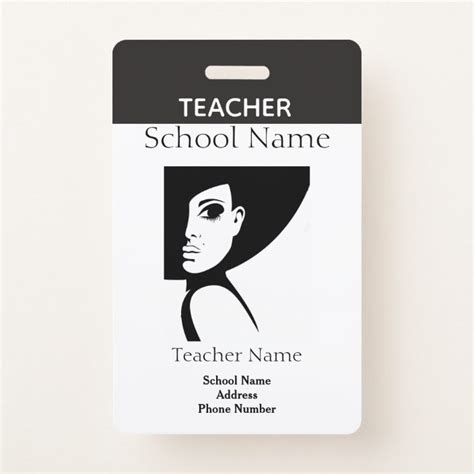 Teacher ID Badge | Zazzle.com