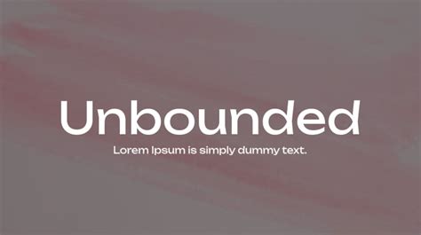 Unbounded Font : Download Free for Desktop & Webfont