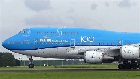 KLM Boeing 747-400(M) - Majestic takeoff at Amsterdam Schiphol Airport - YouTube