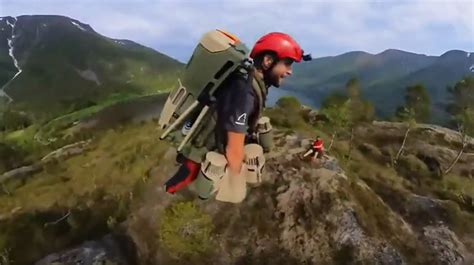 British inventor tests out flying jet suit in Norway mountains | Lifestyle | Independent TV