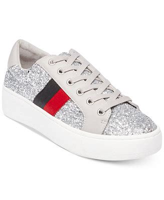 Steve Madden Women's Belle Glitter Fashion Sneakers - Macy's