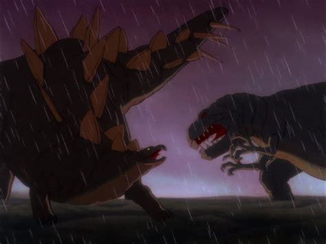 T-Rex vs. Stegosaurus by DracoTyrannus on DeviantArt