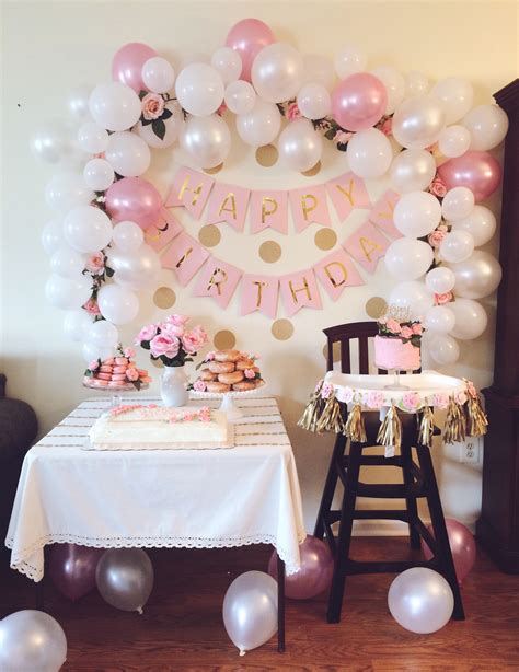 Aria's Pink and Gold First Birthday Party - Project Nursery