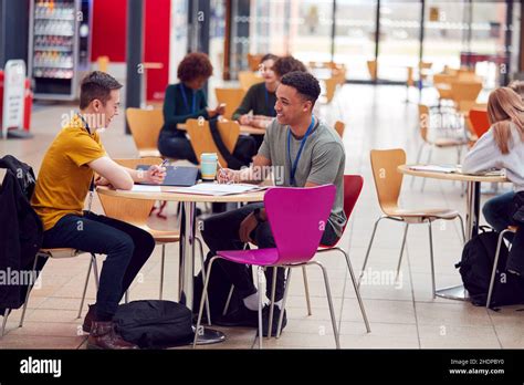 students, college, cafeteria, student, colleges, cafeterias, canteen Stock Photo - Alamy