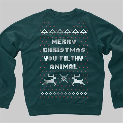 Merry Christmas Ya Filthy Animal Sweater | Home alone christmas ...