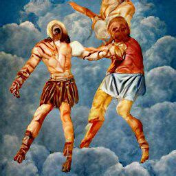 An Icon Of Kratos Fighting Jesus by simeonradivoev on DeviantArt