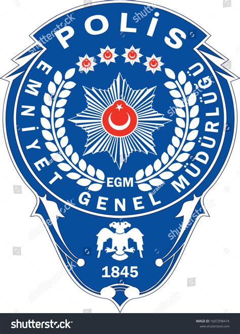 Turkish Police Emblem Vector İllustator Stock Vector (Royalty Free ...