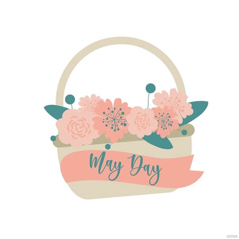 May Day Basket Clipart in Illustrator, SVG, JPG, EPS, PNG - Download ...