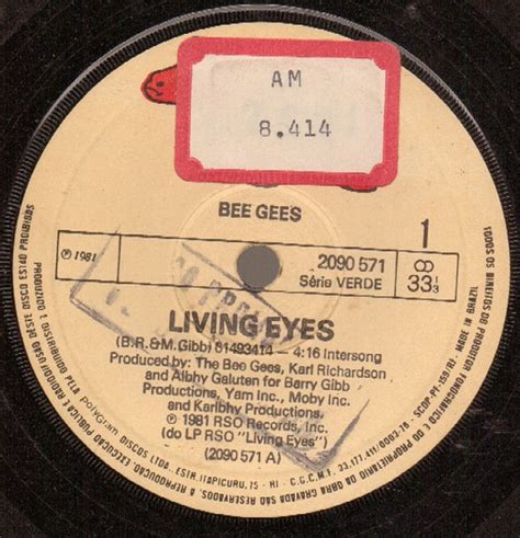 Bee Gees – Living Eyes (1981, Vinyl) - Discogs