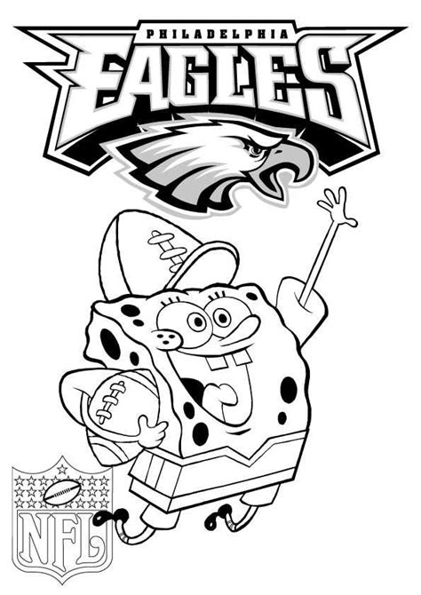 Philadelphia Eagles Coloring Pages Printable PDF - Coloringfolder.com | Philadelphia eagles ...