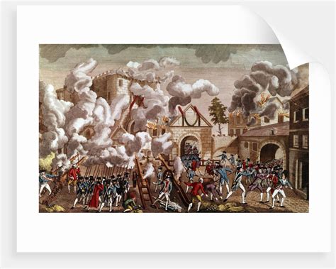 Illustration of the Storming of the Bastille, 1789 posters & prints by Corbis