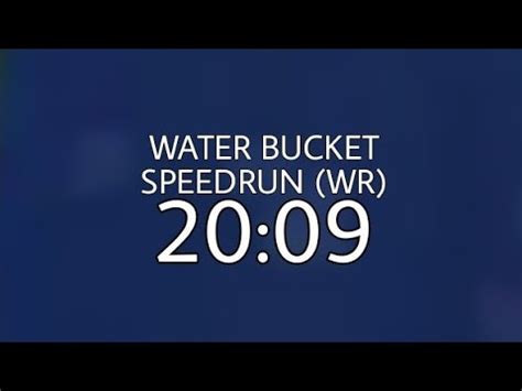 Minecraft Water Bucket Speedrun 20:09 (WR) - YouTube