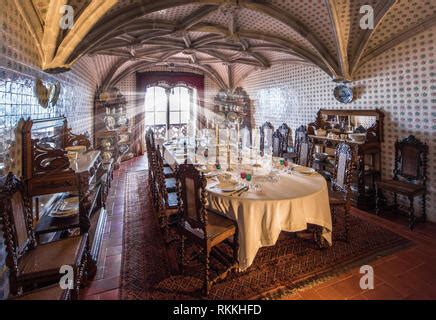 Interior of Pena palace in Sintra Stock Photo - Alamy