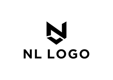 Premium Vector | Nl logo design vector illustration