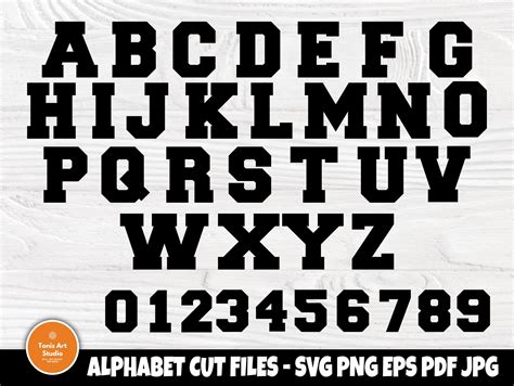 Varsity Font Svg, Varsity Letter Svg, Varsity Alphabet Svg,Sports Font ...