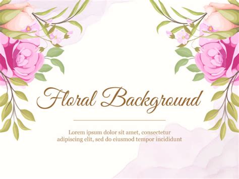 Wedding Banner Backdrop Floral Template Graphic by lukasdediz ...