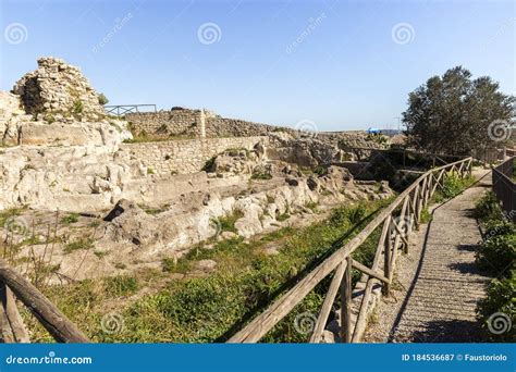 Ancient Ruins of the Medieval Castle in Palazzolo Acreide, Province of ...