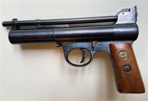 Webley Mk1 Air Pistol – Pre War | Webley Air Pistols | Vintage Airguns Gallery