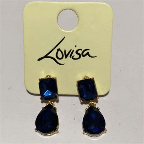 Lovisa Womens Earrings Blue / Gold