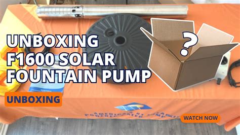 Solar Fountain Pump Unboxing | RPS F1600 Fountain Series Solar Pump - YouTube