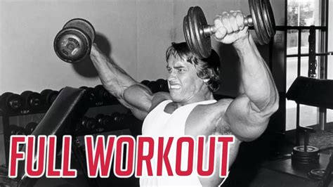 Arnold Schwarzenegger's Full BEAST Shoulder Workout for Boulder Shoulders - YouTube